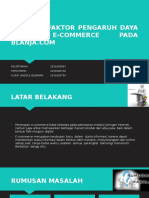 Pengaruh Daya Saing E-Commerce Pada Blanja Dot Com