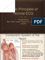 Basic Principles of Normal ECG: Prepared By: Ben Ryan Jucay Sauce