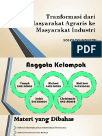 Transformasi Dari Masyarakat Agraris Ke Masyarakat Industri