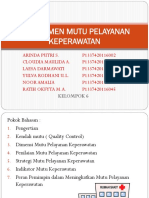 Manajemen Mutu Pelayanan Keperawatan