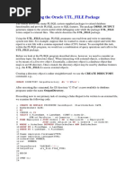 Using The Oracle UTL - FILE Package