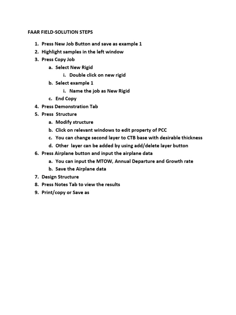 Step by Step Use of Faarfield | PDF