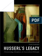 Dan Zahavi - Husserl's Legacy - Phenomenology, Metaphysics, and Transcendental Philosophy (2018, Oxford University Press)