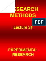 Research Methods - STA630 Power Point Slides  Lecture 34.ppt