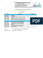 Jadwal Acara - Survei Verifikasi Akreditasi Progsus Ke 2 RSU. Kecamatan Sawah Besar