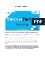 SAP Success Factors Course Training