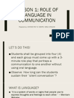 Eapp Lesson 1-3 Role of Communication, History of English, Academic Writing