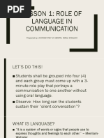 Eapp Lesson 1-3 Role of Communication, History of English, Academic Writing