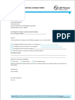 Contact Information Change Form