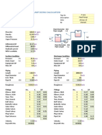 Pump Sizing Calculation