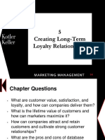 Chap 5 Creating Long Term Loyalty Relationships