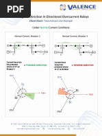 Finding The Direction in Directional Overcurrent Relays: Cheat Sheet: Transmission Line Example