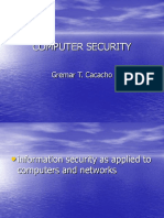 Computer Security: Gremar T. Cacacho