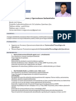 CV-Ingeniería en Procesos y Operaciones Industriales-Sergio Coria