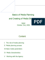 Basics of Media Planning and Creating of Media Strategy: Nikšić October 31st, 2006