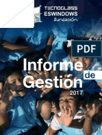 Informe de Gestión 2017 Fundación Tecnoglass