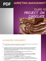 Project On Choclate