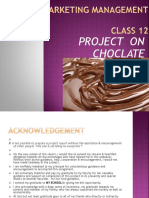 Project on Chocolate Marketing Strategy