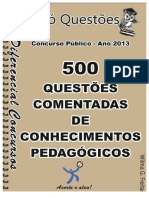 500 Questoes Comentadas Pedagogiapdf