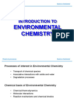 Introduction To: Environmental Chemistry