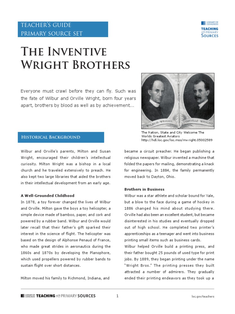 Wright Brothers: A Journey to Flight | PDF | Wright Brothers | Wright Flyer