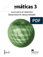 Matemáticas 3 Guía para El Maestro Solucionario Desarrollado