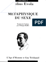 Julius Evola - 1958 - Métaphysique Du Sexe PDF