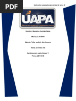 Indicación y Espacio para Enviar La Tarea III