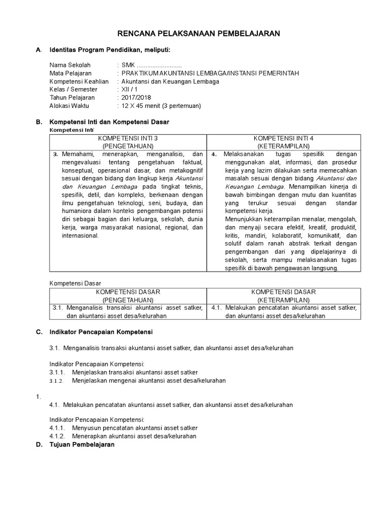 Rpp Akuntansi Smk Kurikulum 2013 Doc Ilmusosial Id