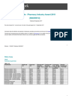 Pharmacy Industry Award Ma000012 Pay Guide