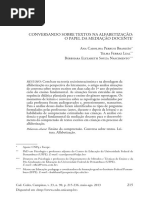 conversando sobre textos na alfabetização