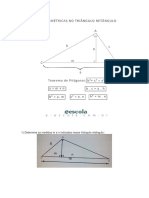 Relacoes Metricas Triangulo Retangulo