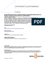 Ankle Brachial Index Combined With Framingham Risk Score To Predict Cardiovascular Events and Mortality