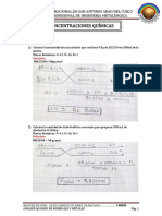 Molaridad y Normalidad Ejercicios