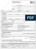 Policy Service Request Form