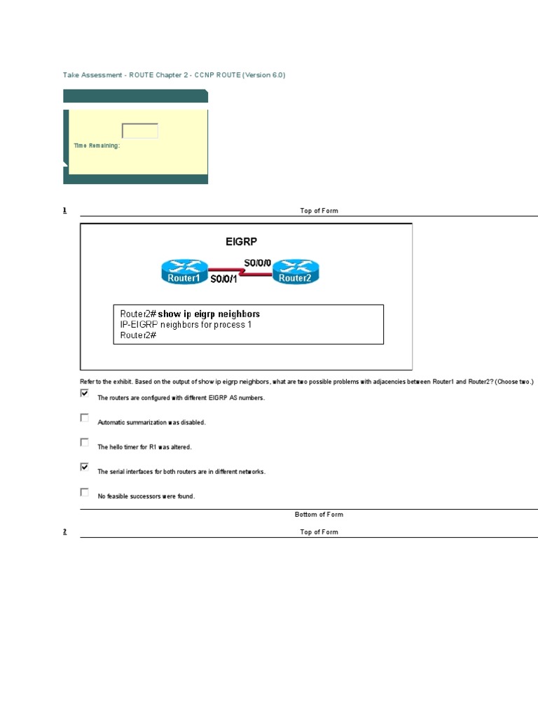 Test 2 | PDF | Routing | Computer Network