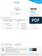 S7SYW8: E-Ticket (Departure Train)