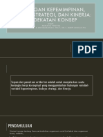 Hubungan Kepemimpinan, Budaya, Strategi, Dan