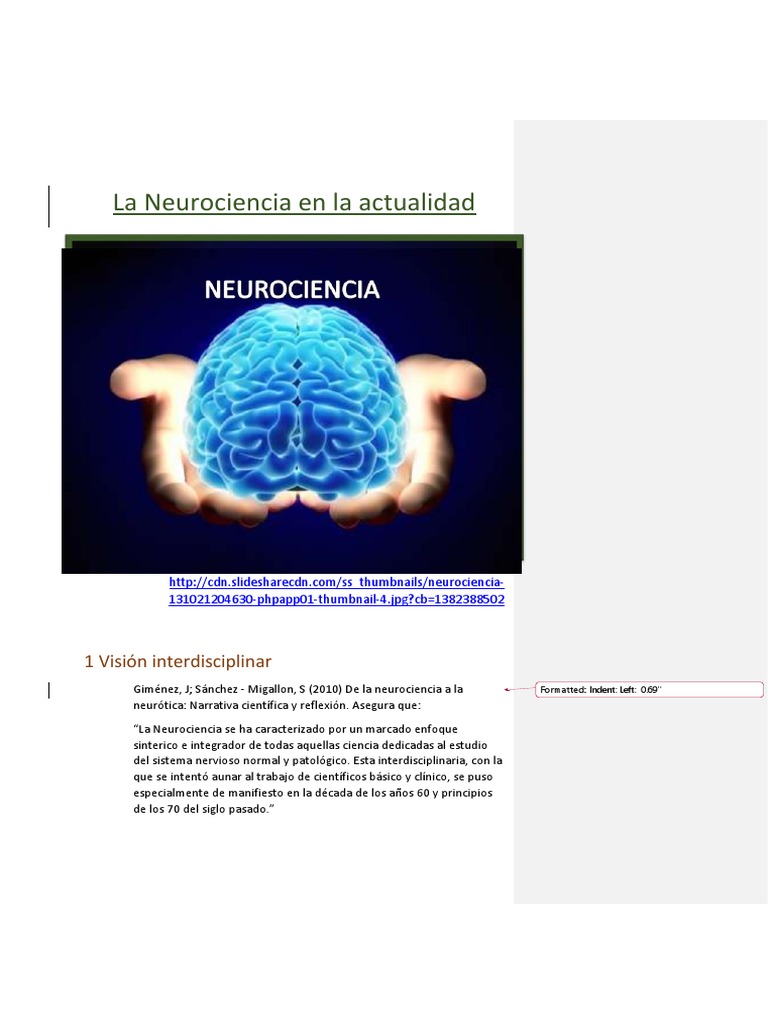 La Neurociencia en la Actualidad | PDF | Cerebro | Las emociones