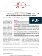 Caries Management by Risk Assessment (CAMBRA) and Its Effect On The Surface Roughness of Various Restorative Materials