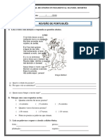 Revisão de português sobre poluição de rios