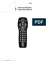 Universal Remote Instruction Manual: Downloaded From Manuals Search Engine