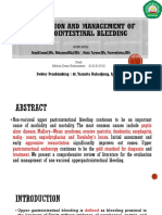 Evaluation and Management of Gastrointestinal Bleeding