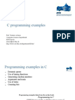 C Programming Examples: Prof. Gustavo Alonso Computer Science Department ETH Zürich Alonso@inf - Ethz.ch