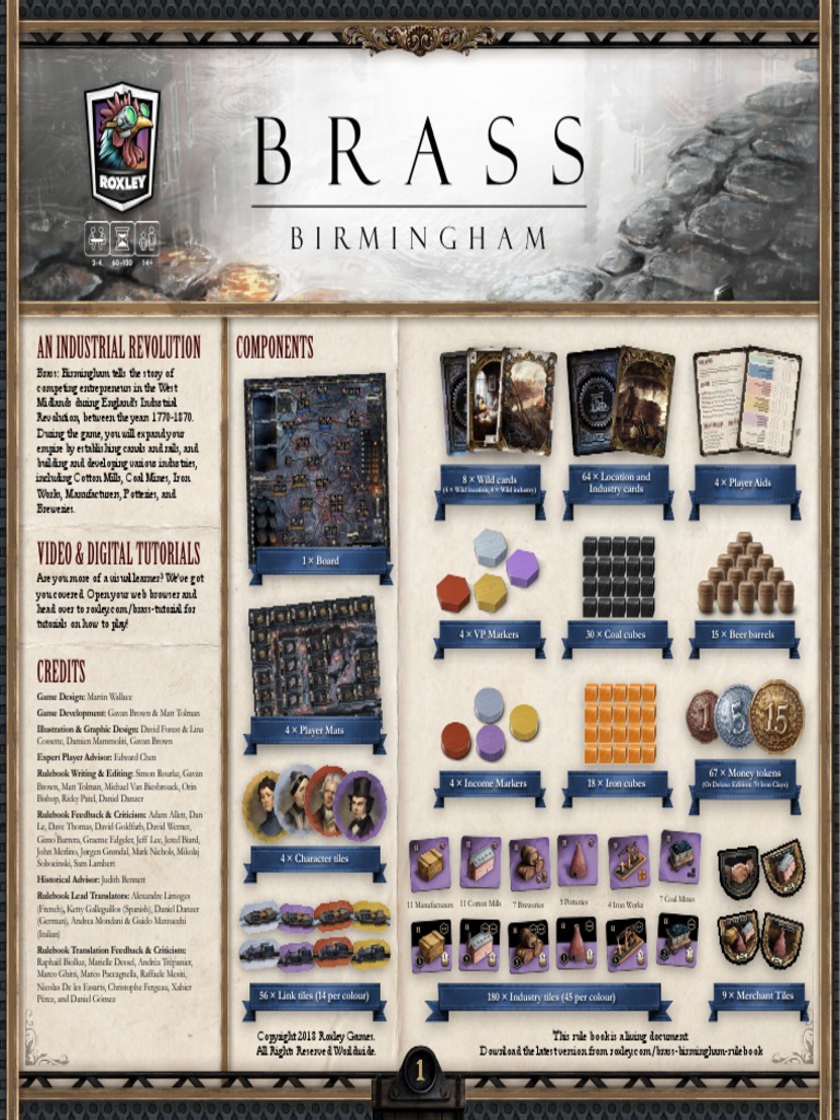 Brass Birmingham Rulebook PDF Nature