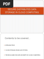 Secure Distributed Data