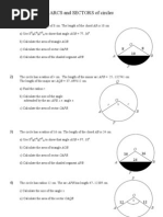 Arcs and Sectors Worksheet