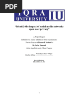 Identify the Impact of Social Media Networks Upon User Privacy