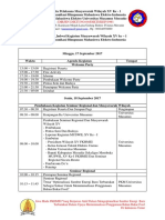 Lampiran 1 Jadwal Kegiatan Musyawarah Wilayah XV Ke