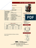 HP 22 Series Relays: Technical Specification